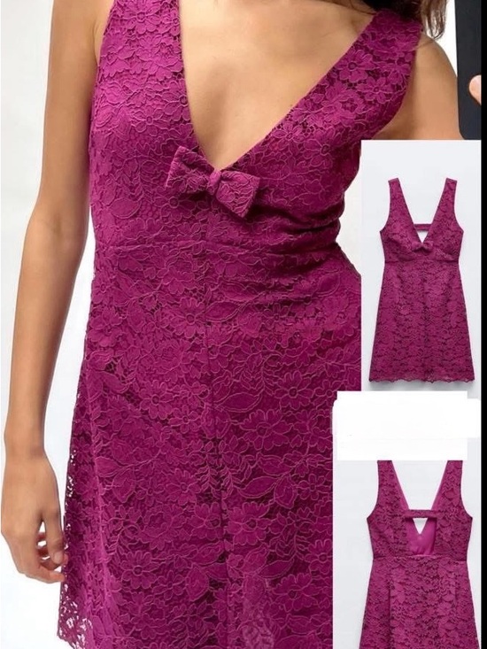 Zara Dresses & Skirts - Zara Fuchsia Dress with Branded Label